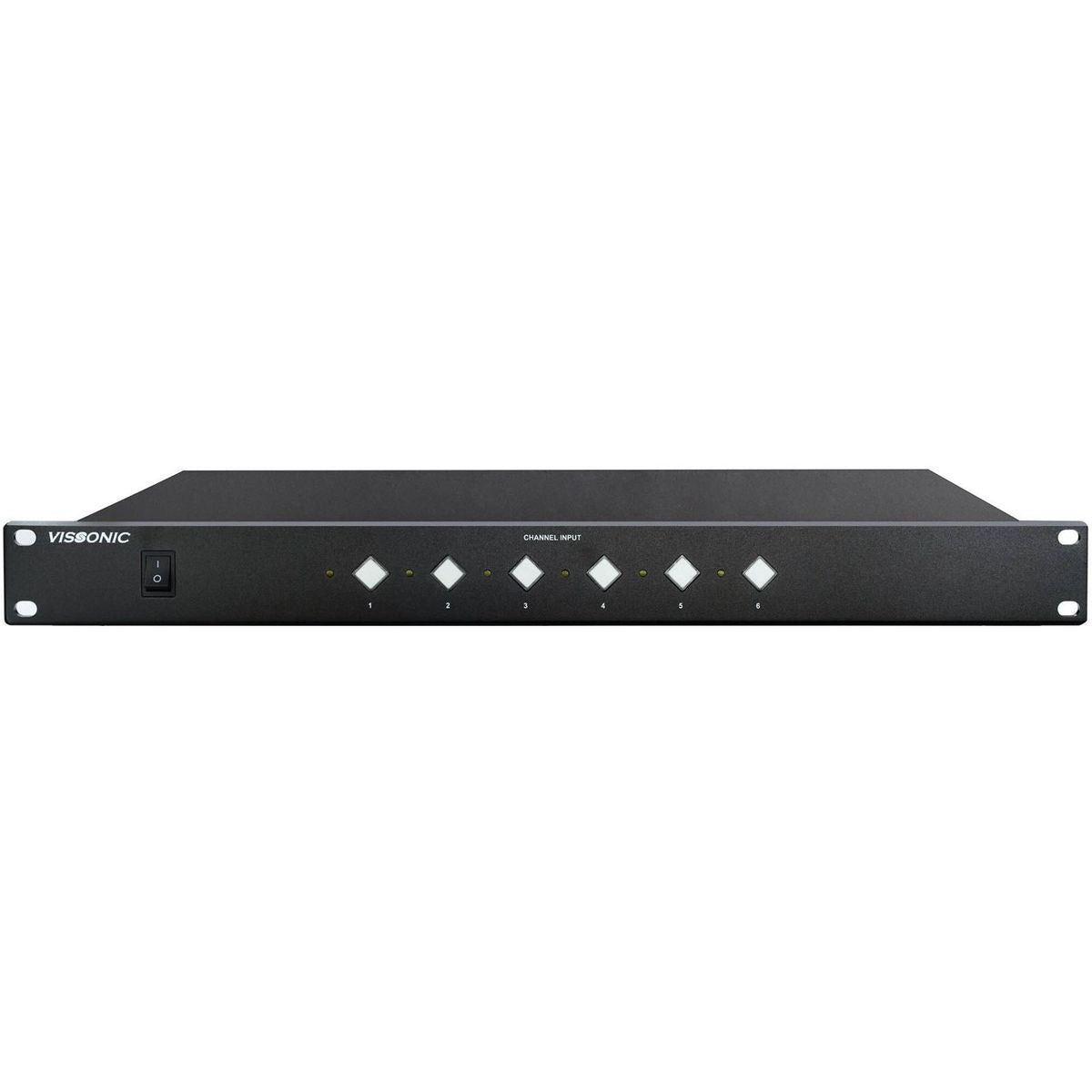 معالج مؤتمرات كاميرا VISSONIC VIS‑CATC‑B مع 4 منافذ SDI و2 منافذ HDMI AV مع مخرج USB وتقسيم 4 شاشات وتبديل سلس وتتبع الكاميرا