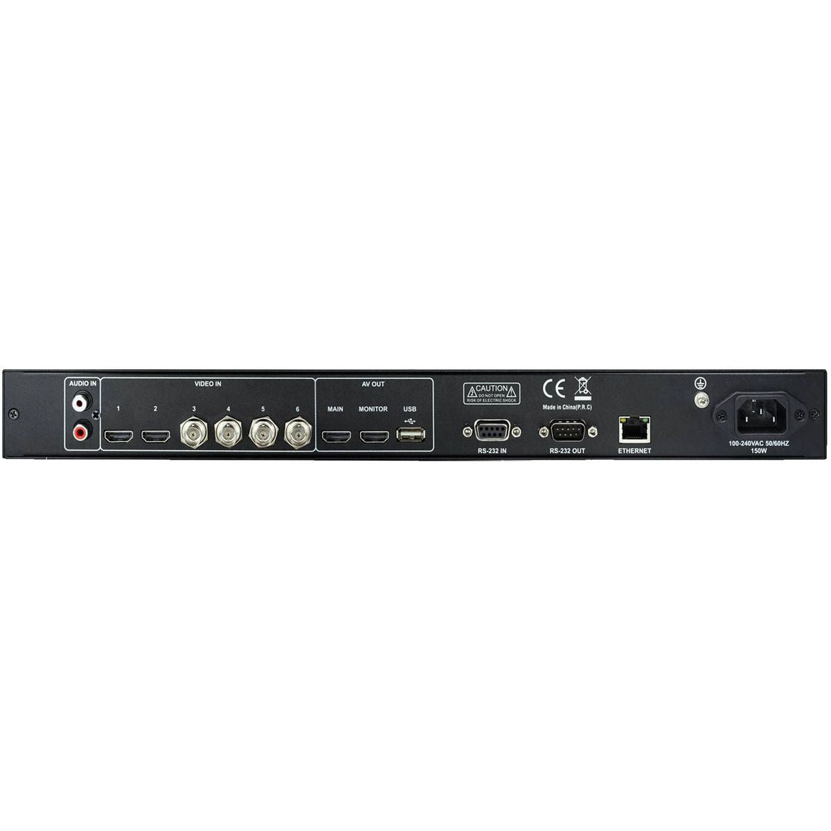 معالج مؤتمرات كاميرا VISSONIC VIS‑CATC‑B مع 4 منافذ SDI و2 منافذ HDMI AV مع مخرج USB وتقسيم 4 شاشات وتبديل سلس وتتبع الكاميرا