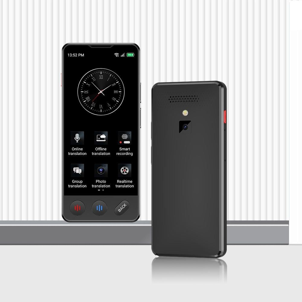 VORMOR A20 4G AI Voice Translator, 5" HD Touchscreen, 139 Languages, 17 Offline Languages, 8MP Camera, Photo Translation, ChatGPT