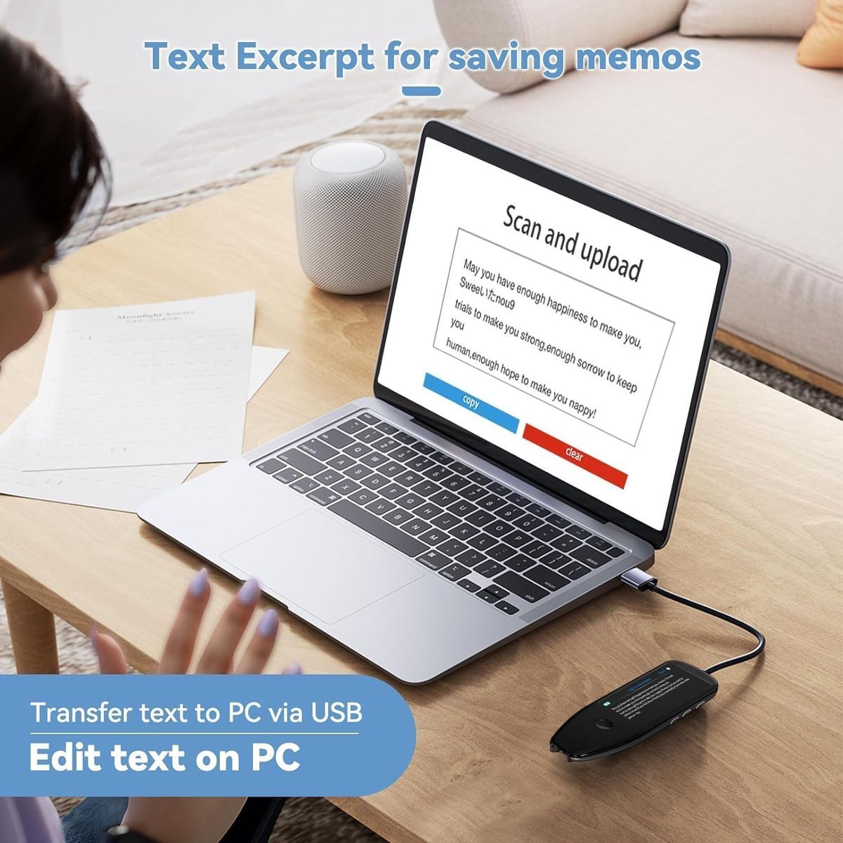 قلم الترجمة بالمسح الضوئي VORMOR X5 Pro، 112 لغة، شاشة لمس 3.5 بوصة، ترجمة صوتية وبالصور، قاموس كولينز، Wi-Fi