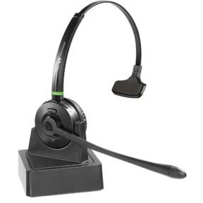 VT VT9603BT Mono Bluetooth Headset with Charging Base, 21h Talk Time, 30m Range, Noise-Canceling Mic, for Office, PC, Mobile & Softphone