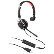 VT VTX220 Duo USB Headset with Dual ENC Microphones, Busylight, Call Control, USB-A/USB-C, Teams Compatible