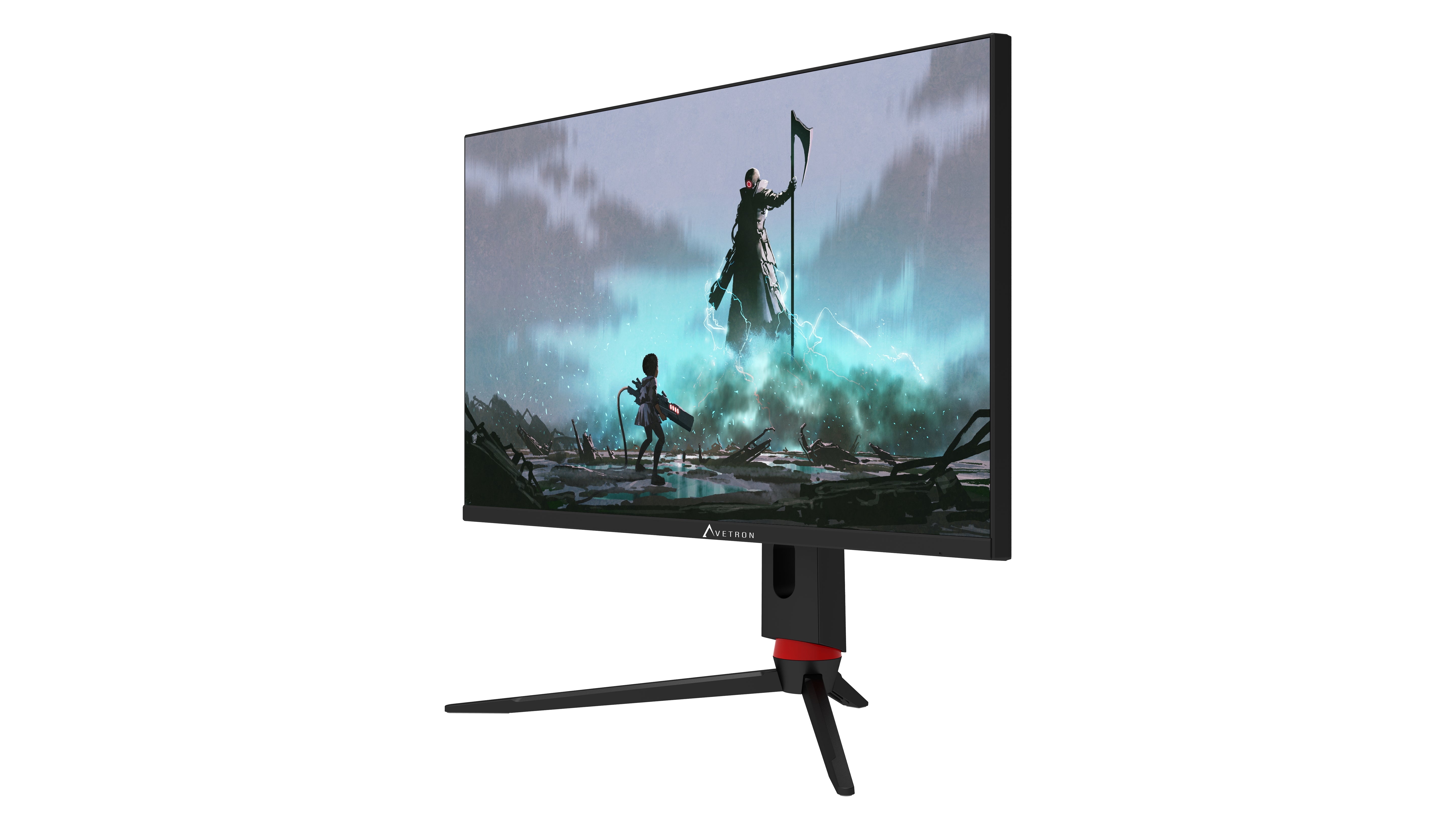 شاشة ألعاب Avetron G2732Q مقاس 27" UHD بدقة 4K 3840×2160 وتردد 160Hz ولوحة IPS وسطوع HDR يصل إلى 1400 شمعة، متوافقة مع FreeSync وG‑Sync، مع منافذ HDMI وDisplayPort وUSB‑C