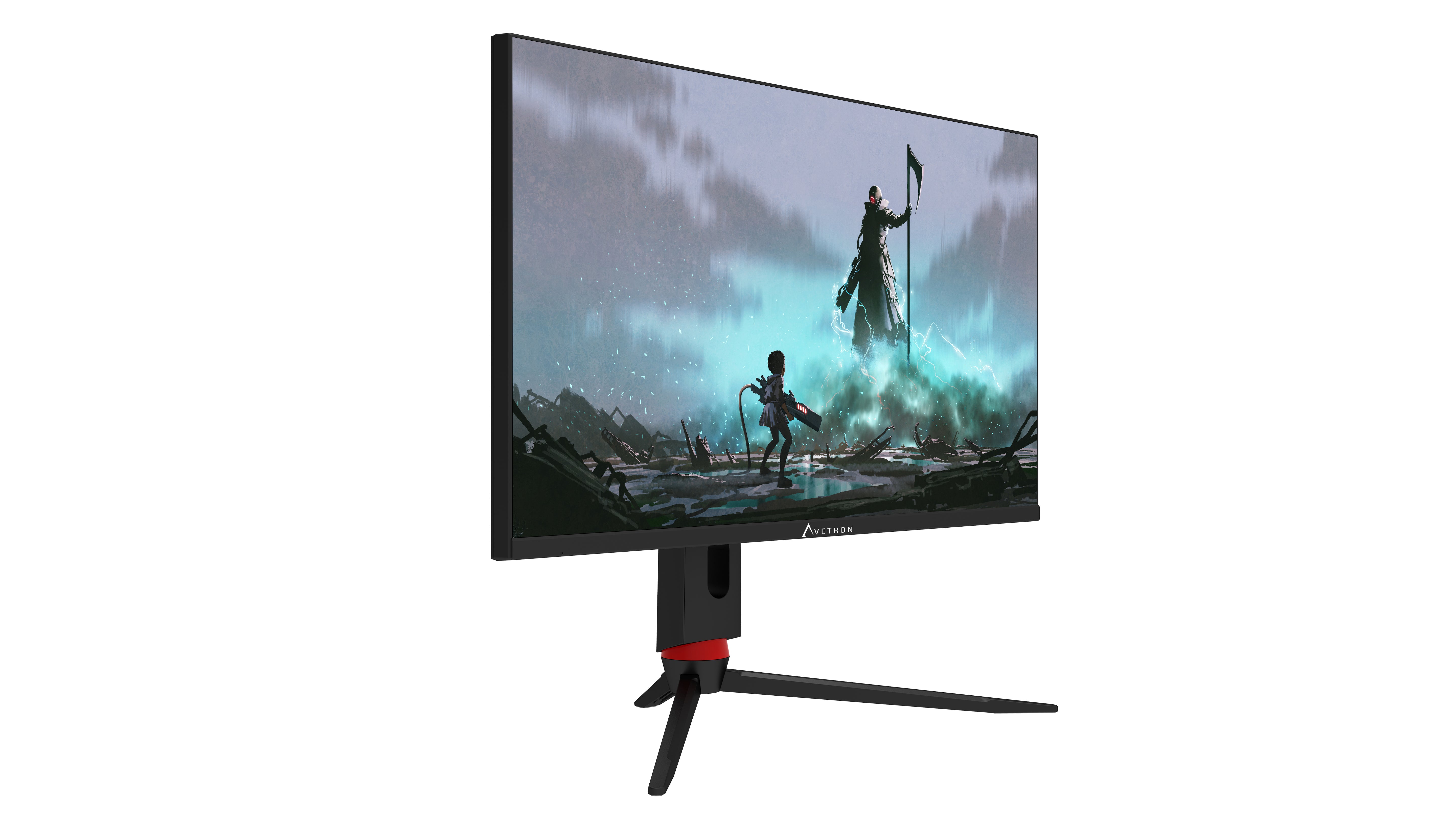 شاشة ألعاب Avetron G2732Q مقاس 27" UHD بدقة 4K 3840×2160 وتردد 160Hz ولوحة IPS وسطوع HDR يصل إلى 1400 شمعة، متوافقة مع FreeSync وG‑Sync، مع منافذ HDMI وDisplayPort وUSB‑C