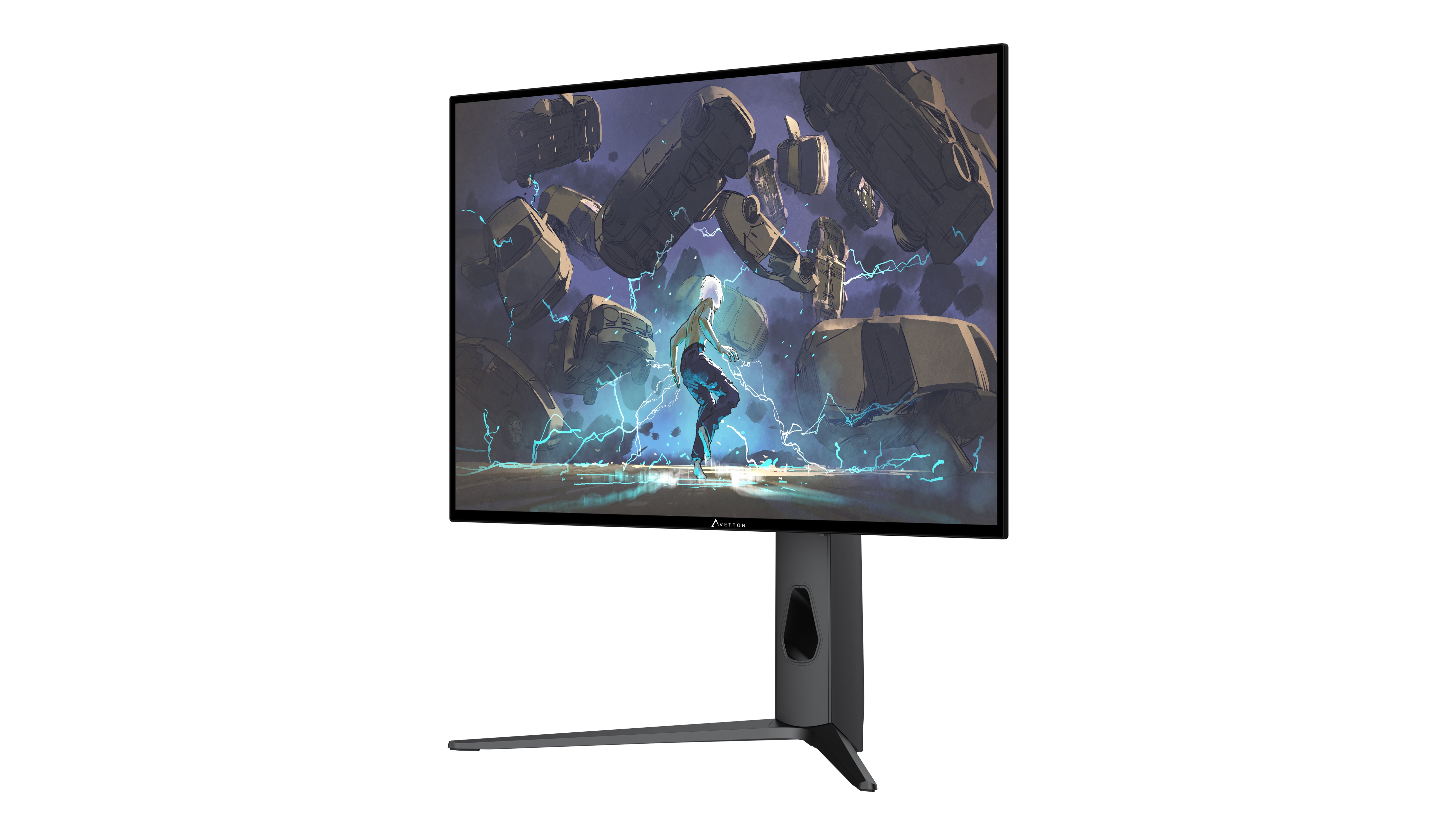 شاشة ألعاب Avetron T3282 مقاس 31.5” بتقنية OLED – دقة 4K UHD، تردد 240Hz / FHD 480Hz، زمن استجابة 0.03ms، منافذ HDMI 2.1، USB‑C بقدرة 98W، ودعم HDR