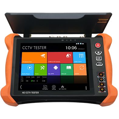 جهاز اختبار CCTV WANGLU X9-ADH PRO بشاشة 8 إنش مع HDMI 4K دخل/خرج، اختبار كاميرا 8 ميجابكسل AHD/CVI/TVI، جيجابت مزدوج، PoE++ 90 واط، بطارية تدوم 13 ساعة