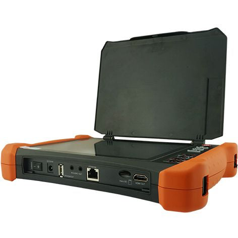 جهاز اختبار CCTV WANGLU X9-ADH PRO بشاشة 8 إنش مع HDMI 4K دخل/خرج، اختبار كاميرا 8 ميجابكسل AHD/CVI/TVI، جيجابت مزدوج، PoE++ 90 واط، بطارية تدوم 13 ساعة