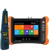 جهاز اختبار CCTV WANGLU X9-ADH PRO بشاشة 8 إنش مع HDMI 4K دخل/خرج، اختبار كاميرا 8 ميجابكسل AHD/CVI/TVI، جيجابت مزدوج، PoE++ 90 واط، بطارية تدوم 13 ساعة