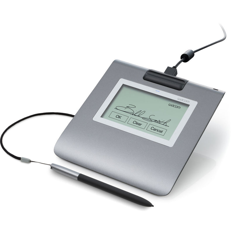 Wacom STU-430 4.5" Monochrome LCD Signature Pad with a battery-free pen