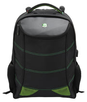 حقيبة ظهر ألعاب Bestlife مع موصل USB للابتوب ١٧" - أخضر