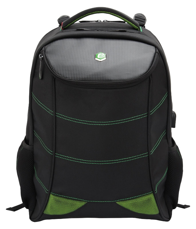 Bestlife Gaming Backpack with USB connector for 17" Laptop - Green