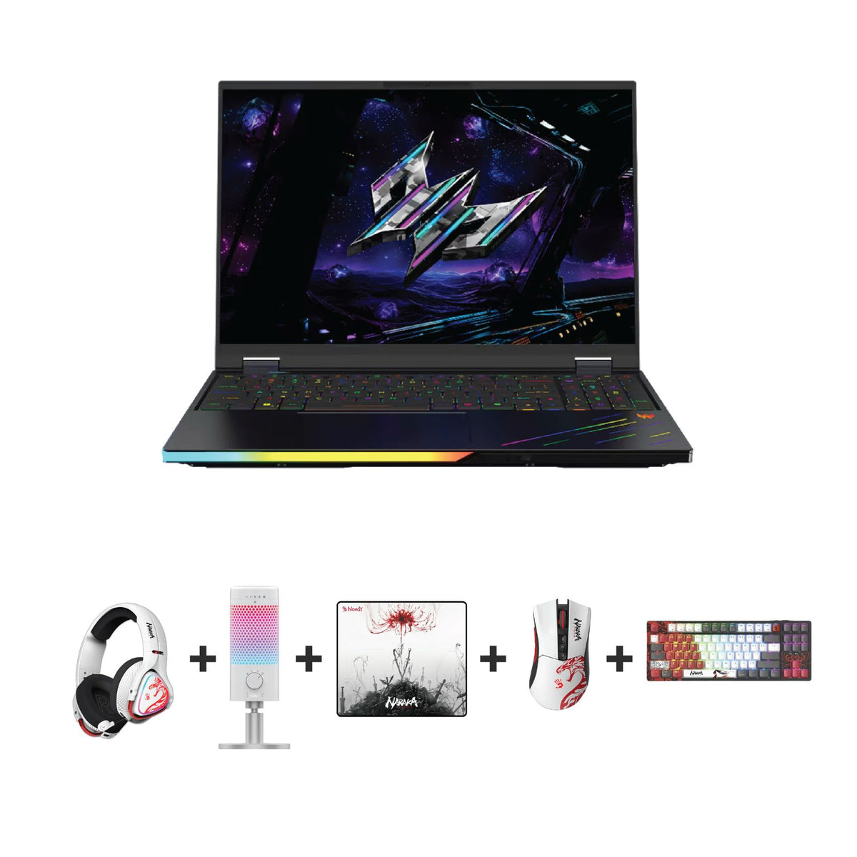 Acer Predator Helios 16 AI OLED PHN16 Gaming Laptop – 16" WQXGA 240Hz OLED – Core Ultra 9 275HX – 16GB RAM – 1TB SSD – NVIDIA RTX 5090 24GB – Windows 11 Pro + Headset, Microphone, Mousepad, Mouse & Keyboard Bundle