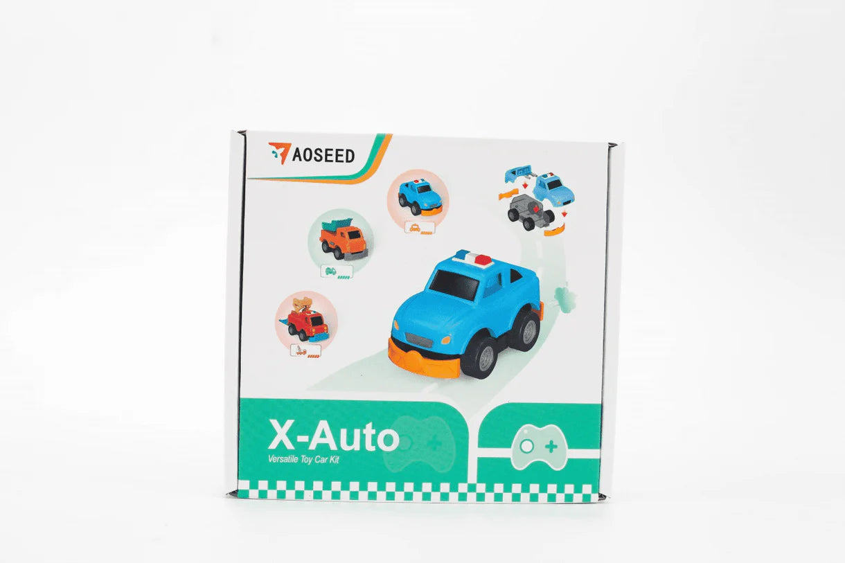 AOSEED X‑Auto 3D Printed Toy Car Creation Kit – Build, Print & Race Custom Mini RC Cars, LEGO‑Compatible, Beginner STEM Kit