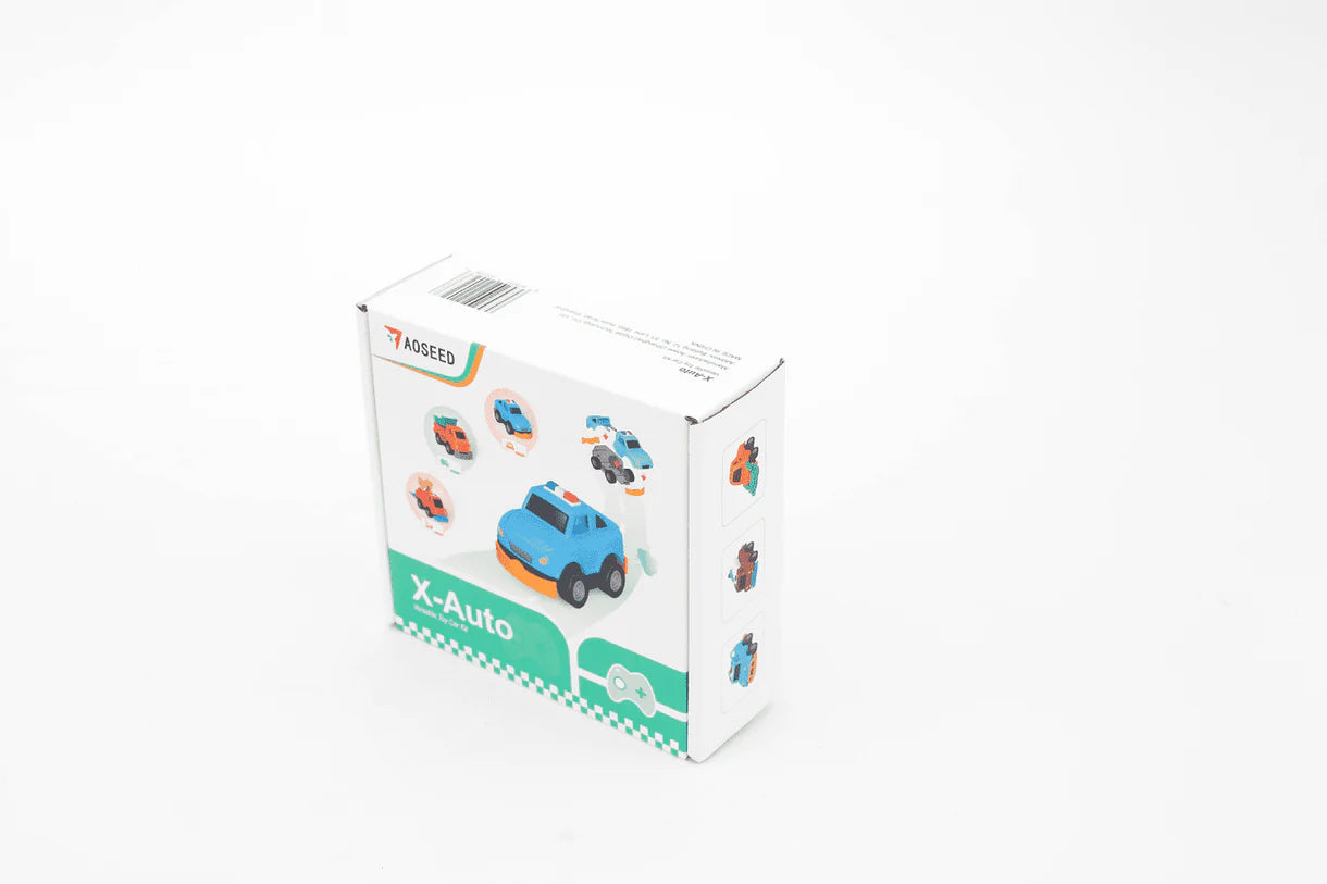 AOSEED X‑Auto 3D Printed Toy Car Creation Kit – Build, Print & Race Custom Mini RC Cars, LEGO‑Compatible, Beginner STEM Kit