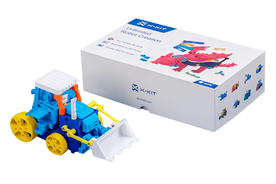 AOSEED X-KIT Creative Robot Kit – 650+ Modular Parts, 3D Print & Code Robots, App Control, STEM Learning Toy