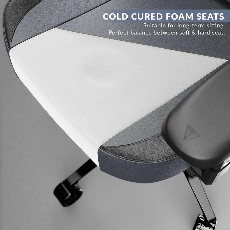 CYBEART | Apex Series - X11 Gray Gaming Chair - DC Comics | 4D Armrest | Inbuilt Lumbar Support | Supreme PU Leather, Ergonomic, Recline & Tilt