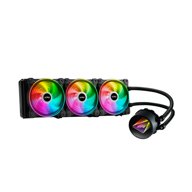 XPG Levante X 360 All-in-One ARGB CPU Liquid Cooler - 4.72 Maximum Fan Diameter -2000 RPM - Fluid Dynamic Bearing - 4-Pin