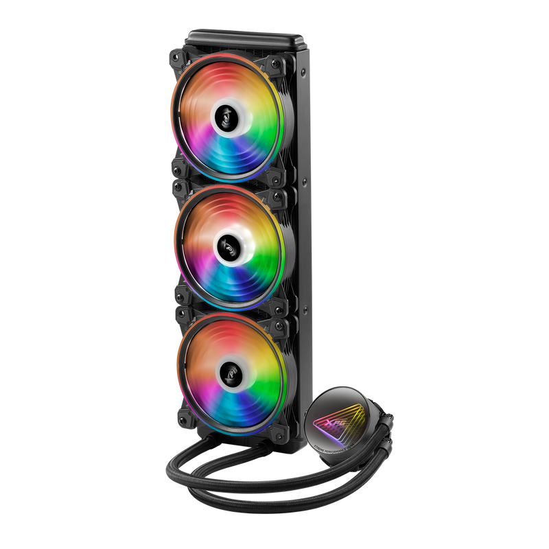 XPG Levante X 360 All-in-One ARGB CPU Liquid Cooler - 4.72 Maximum Fan Diameter -2000 RPM - Fluid Dynamic Bearing - 4-Pin