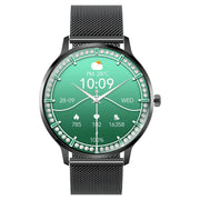 Promate xWatch US13 1.32″ Curved AMOLED Smartwatch – Bluetooth Calling, 100+ Sports Modes, IP68, 200 mAh Battery, Metal Case