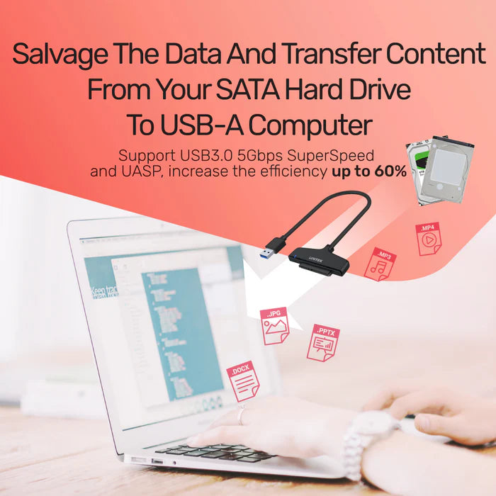 محول UNITEK من USB 3.0 إلى SATA لأقراص HDD/SSD بحجم 2.5" و 3.5"، SATA III بسرعة 6 جيجابت في الثانية، UASP بسرعة 5 جيجابت في الثانية، محول قرص صلب خارجي مع مزود طاقة 12 فولت، توصيل وتشغيل