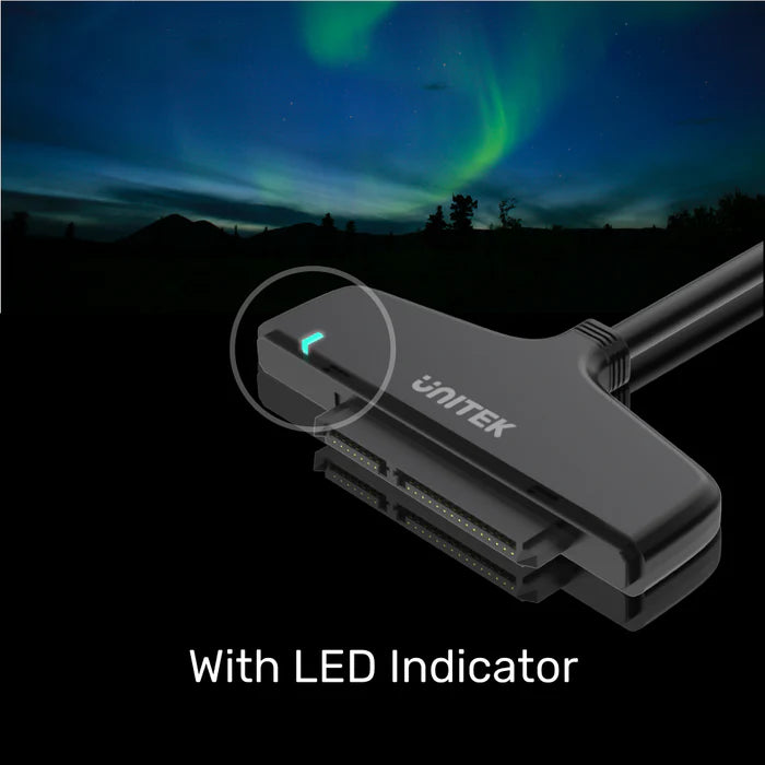 محول UNITEK من USB 3.0 إلى SATA لأقراص HDD/SSD بحجم 2.5" و 3.5"، SATA III بسرعة 6 جيجابت في الثانية، UASP بسرعة 5 جيجابت في الثانية، محول قرص صلب خارجي مع مزود طاقة 12 فولت، توصيل وتشغيل