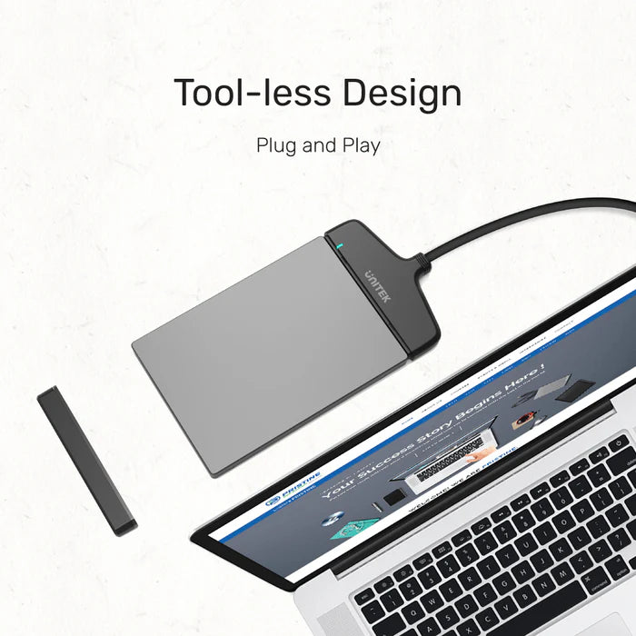 محول UNITEK من USB 3.0 إلى SATA لأقراص HDD/SSD بحجم 2.5" و 3.5"، SATA III بسرعة 6 جيجابت في الثانية، UASP بسرعة 5 جيجابت في الثانية، محول قرص صلب خارجي مع مزود طاقة 12 فولت، توصيل وتشغيل