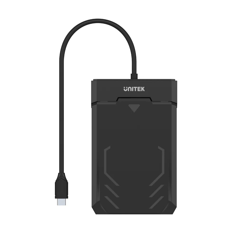 UNITEK DiskGuard Raiden 2.5″ SATA HDD/SSD Enclosure – USB-C / USB-A 5 Gbps, Tool-Free, Sleep Mode, UASP Support