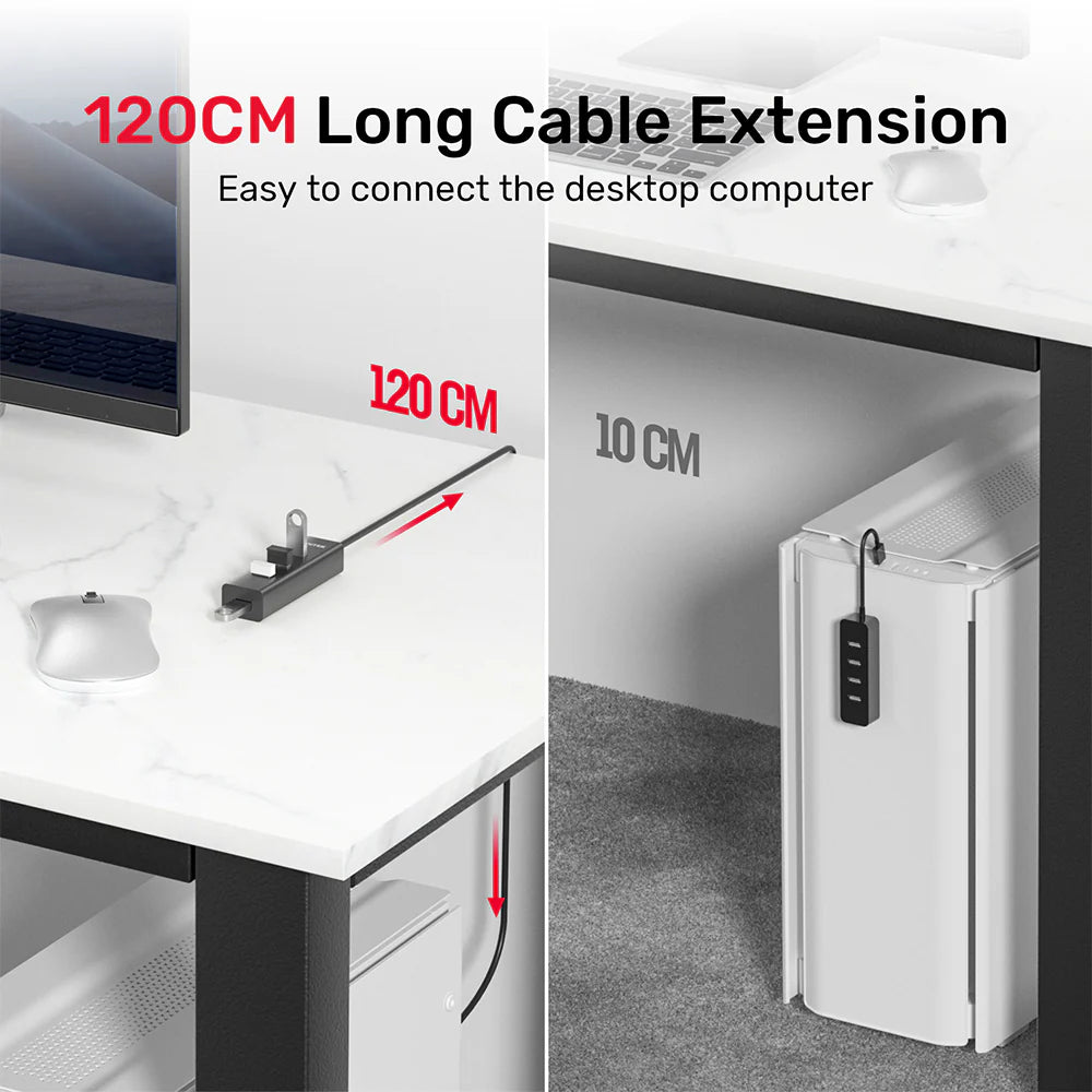 UNITEK 4 في 1 USB-A 5Gbps محور 120 سم