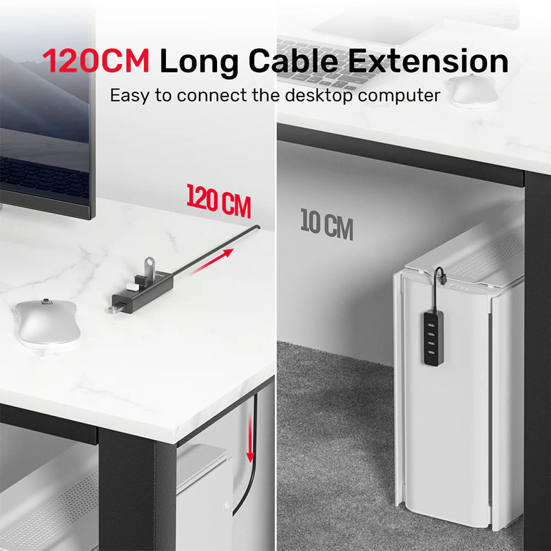 UNITEK 4 في 1 USB-A 5Gbps محور 120 سم