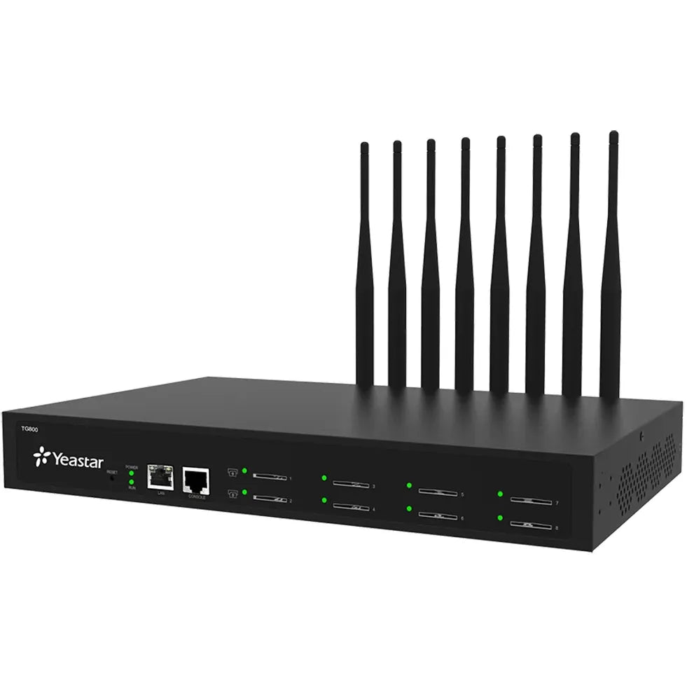 Yeastar TG800 8-Port GSM VoIP Gateway – SIP/IAX2 Support, Bulk SMS, OpenVPN, Echo Cancellation, Compatible with Elastix, Asterisk, 3CX