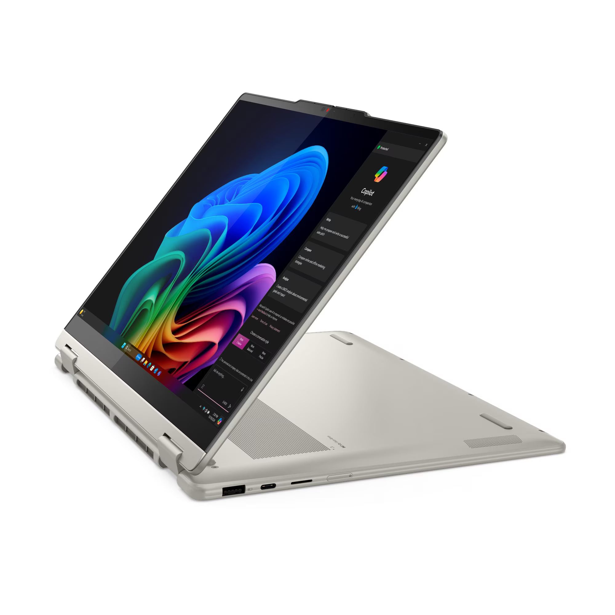 لينوفو يوغا 7 2 في 1 14AKP10 83JR0095AX - شاشة 14 بوصة WUXGA 60 هرتز تعمل باللمس - معالج AMD Ryzen AI 7 350 - ذاكرة عشوائية 16 جيجابايت - قرص صلب SSD بسعة 1 تيرابايت - بطاقة رسومات مشتركة - نظام ويندوز 11 هوم