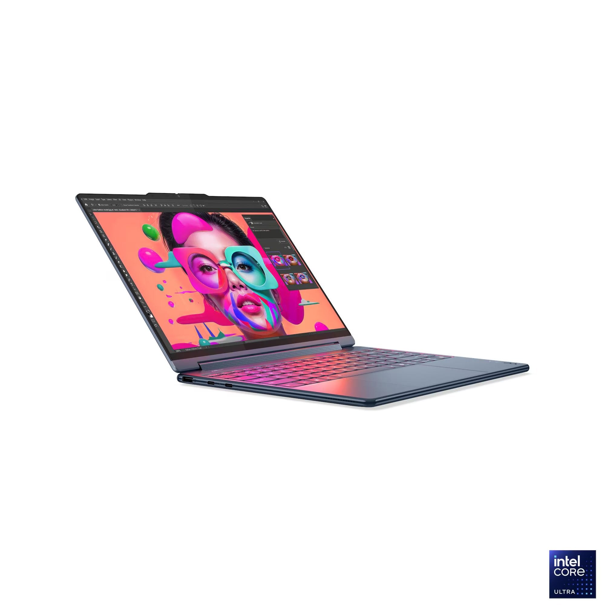 لينوفو يوغا 9 2 في 1 14ILL10 83LC005MAX - شاشة لمس 14 بوصة WQXGA 120 هرتز - إنتل كور ألترا 7 258V - ذاكرة عشوائية 32 جيجابايت - قرص صلب SSD بسعة 1 تيرابايت - مشاركة - ويندوز 11 برو K
