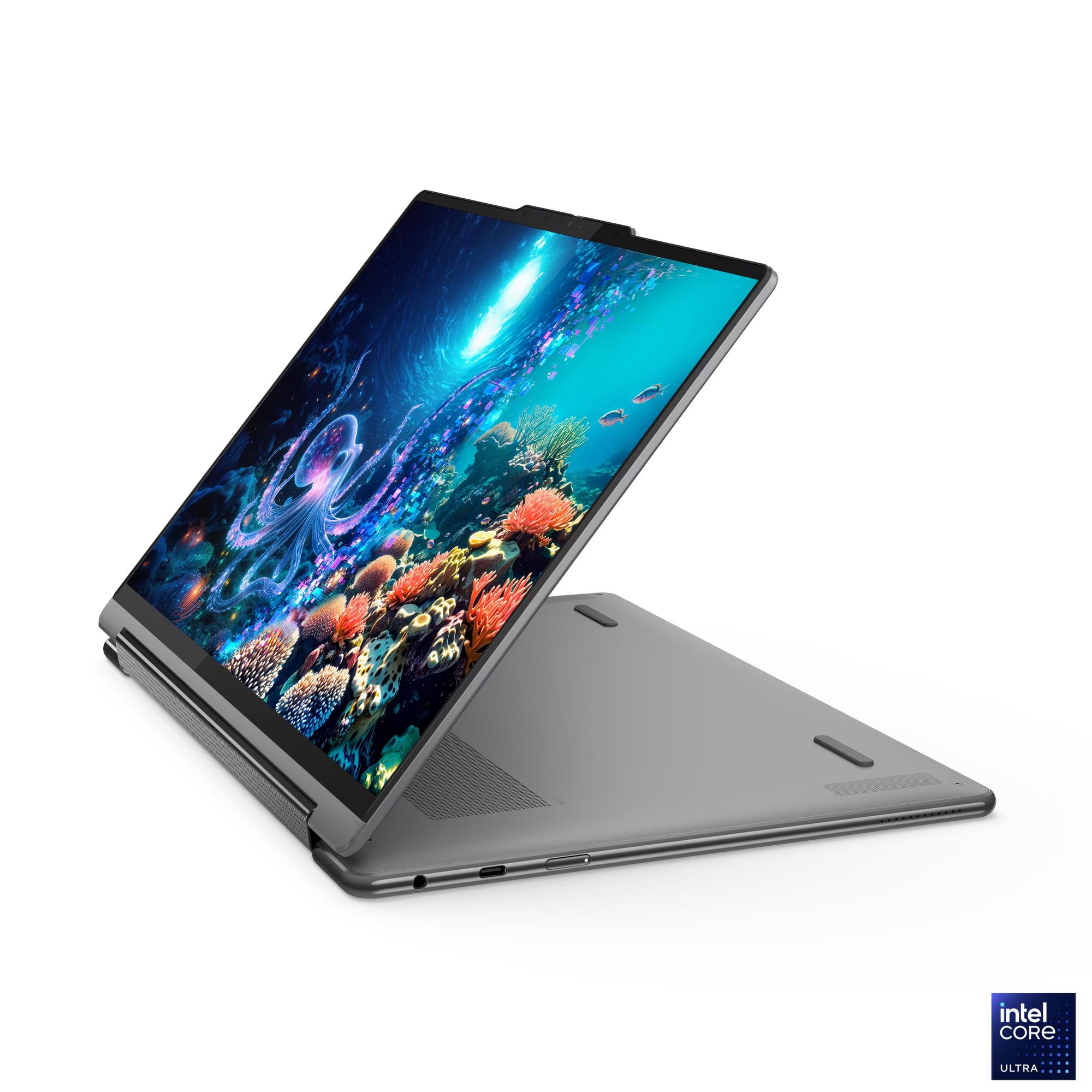 لينوفو يوغا 9 2 في 1 14ILL10 83LC005LAX - شاشة لمس 14 بوصة WQXGA 120 هرتز - إنتل كور ألترا 7 258V - ذاكرة عشوائية 32 جيجابايت - قرص صلب SSD بسعة 1 تيرابايت - بطاقة رسومات مشتركة - ويندوز 11 برو K