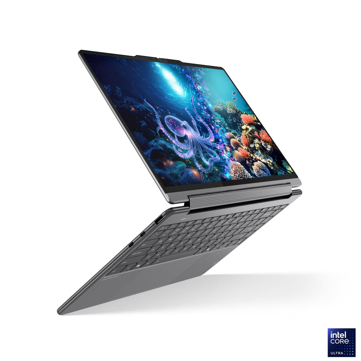 Lenovo Yoga 9 2-in-1 14ILL10 83LC005LAX Laptop - 14" WQXGA OLED 120Hz Touchscreen - Intel Core Ultra 7 258V - 32GB RAM - 1TB SSD - Shared - Windows 11 Home + Stand + USB Hub + External SSD Bundle