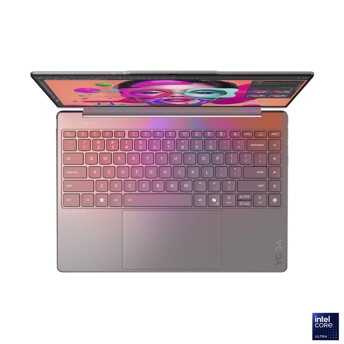 Lenovo Yoga 9 2-in-1 14ILL10 83LC005LAX Laptop - 14" WQXGA OLED 120Hz Touchscreen - Intel Core Ultra 7 258V - 32GB RAM - 1TB SSD - Shared - Windows 11 Home + Stand + USB Hub + External SSD Bundle