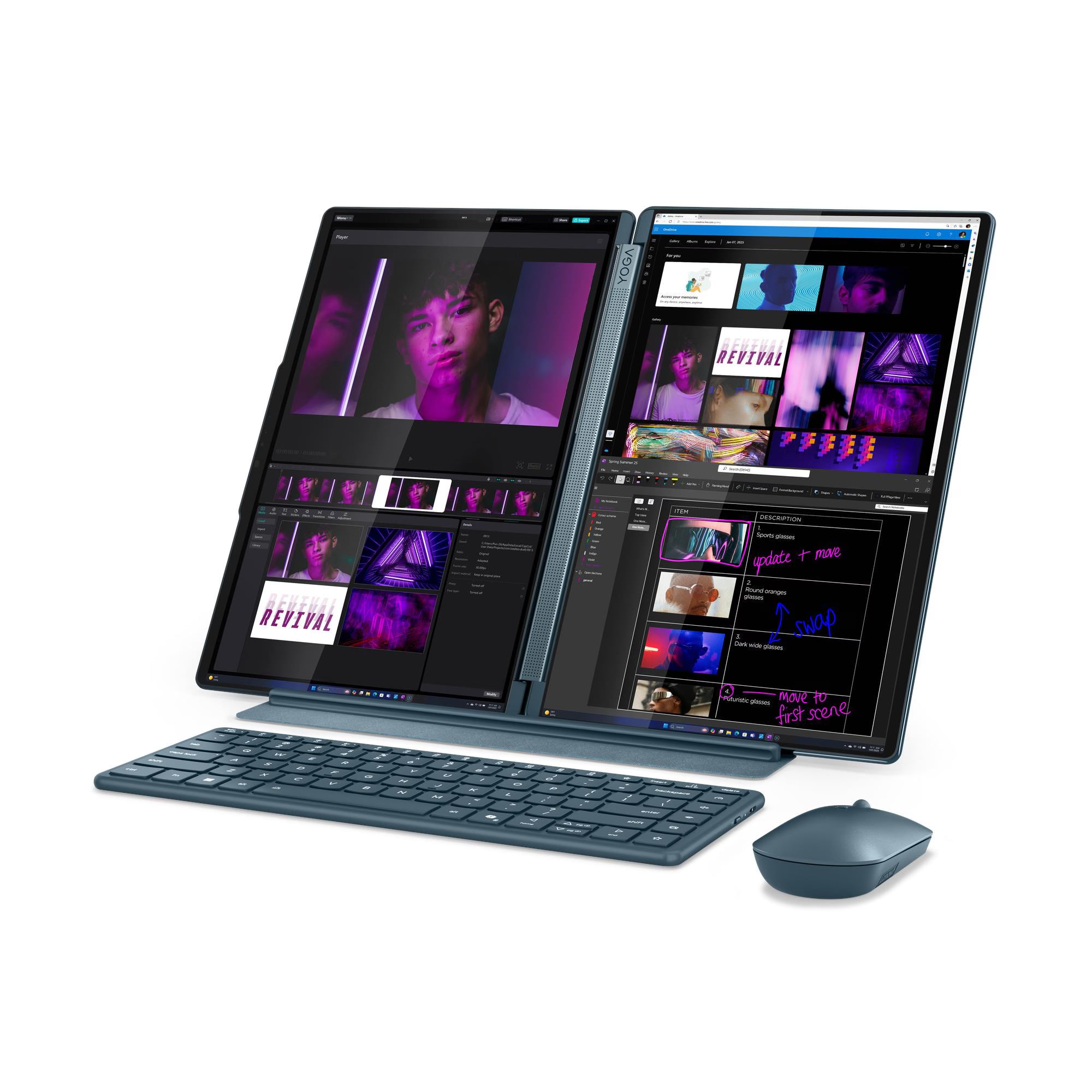 Lenovo Yoga Book 9 14IAH10 83KJ000MAX  2x14" WQXGA 120Hz Touchscreen - Core Ultra 7 255H - 32GB RAM - 1TB SSD - Shared - WIN 11 PRO K