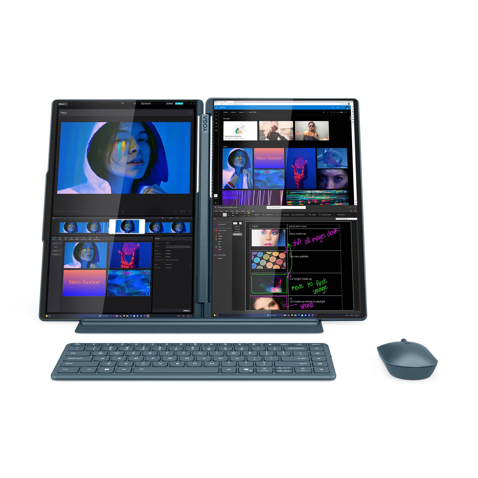 Lenovo Yoga Book 9 14IAH10 83KJ000MAX  2x14" WQXGA 120Hz Touchscreen - Core Ultra 7 255H - 32GB RAM - 1TB SSD - Shared - WIN 11 PRO K