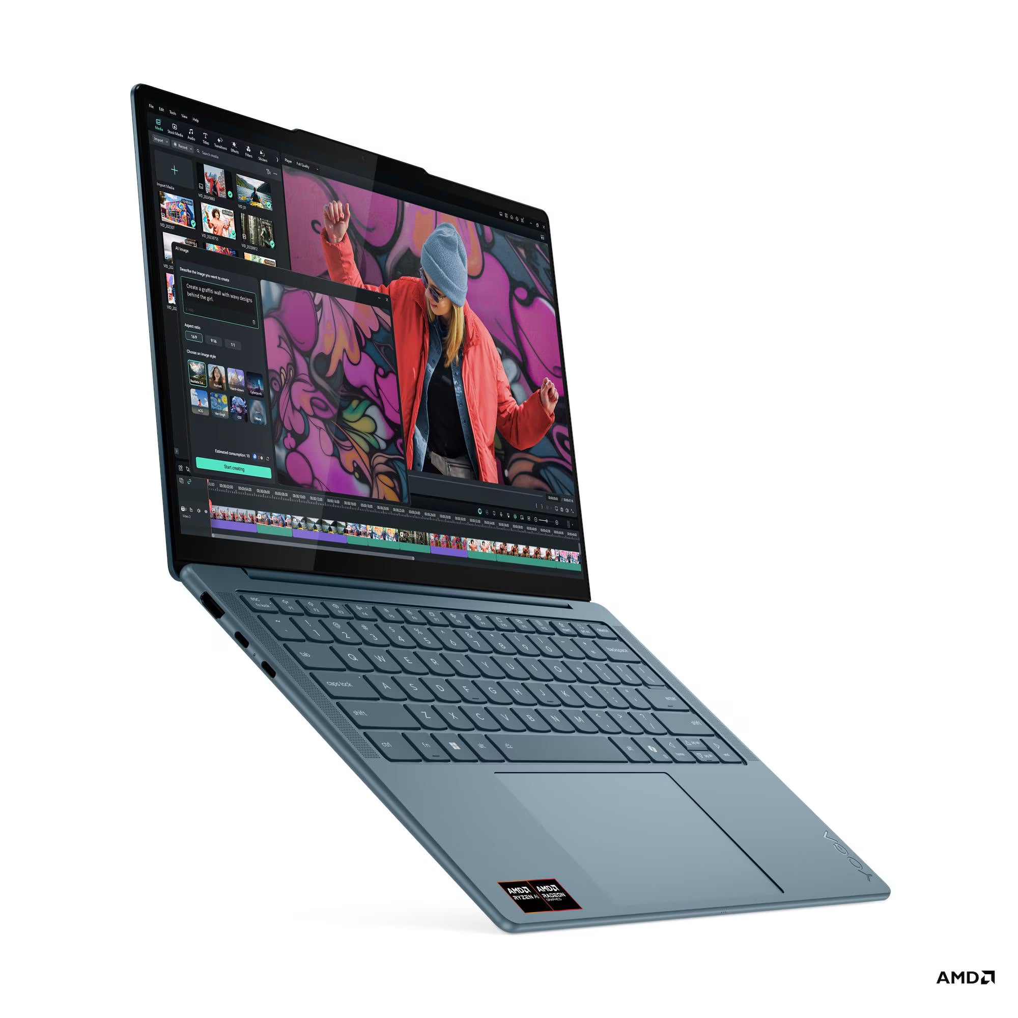 Lenovo Yoga Slim 7 14AKP10 83JY002BAX - 14" OLED 60Hz - AMD Ryzen™ AI 7 350 - 32GB RAM -  1TB SSD - Shared - WIN 11 PRO K