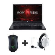 Acer Nitro ANV15 QZ7EM001 Laptop – 15.6" FHD – Intel Core i9-13900H – 16GB RAM – 512GB SSD – NVIDIA GeForce RTX 5050 8GB – DOS + Mouse + Headset Bundle