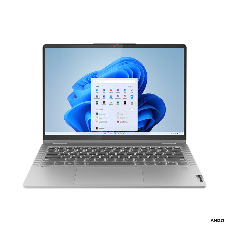 لاب توب Lenovo IdeaPad Flex 5 14ABR8 مقاس 14 بوصة - Ryzen 5 7530U - رام 8 جيجابايت - SSD 512 جيجابايت - مشترك - ويندوز 11 (رمادي قطبي)