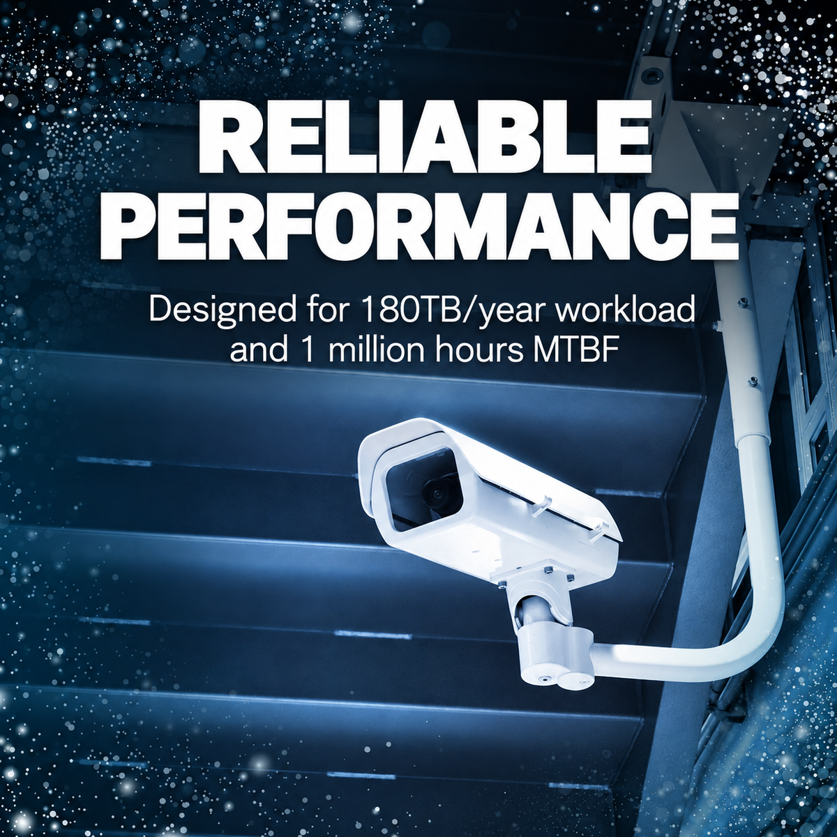 Seagate SkyHawk ST1000VX013 1TB Surveillance Hard Drive, 3.5" SATA 6Gb/s, 5400 RPM, 256MB Cache, CMR, Up to 180MB/s, Supports Up to 64 Cameras