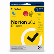 Norton 360 Deluxe Antivirus, 1 User for Up to 5 Devices, Multi-Device Security for Windows, Mac, Android & iOS, Secure VPN & 50GB Cloud Backup