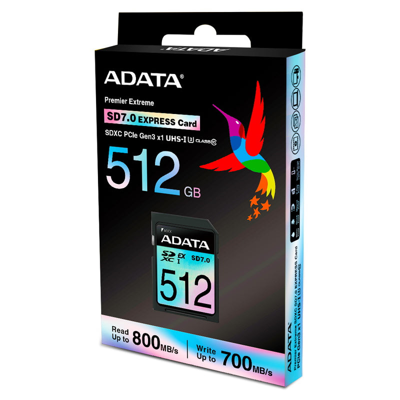 AData Premier Extreme SD Express Card SDXC PCIe Gen3 UHS-I U3 SD7.0