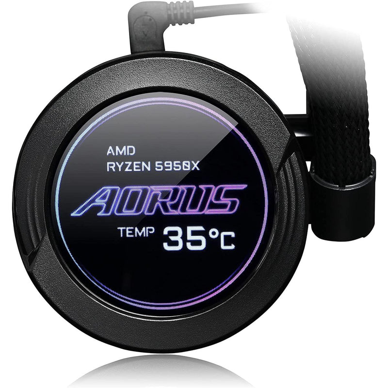 AORUS WATERFORCE X 360 AIO Liquid CPU Cooler with LCD Display - 3x120mm ARGB Fans - AORUS WATERFORCE X 360 - Fans & CPU Coolers - alnabaa.com - النبع