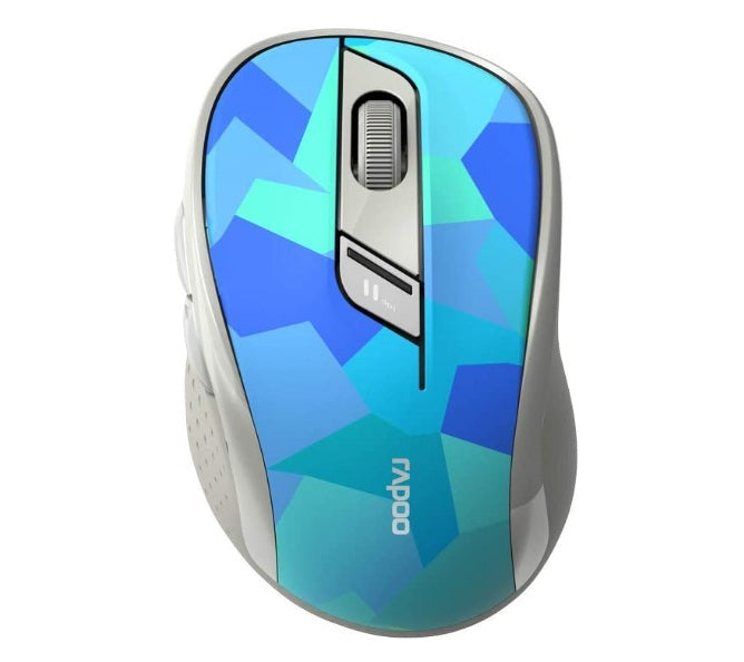 Rapoo M500 Silent Multi-mode Wireless Mouse – Bluetooth 3.0/4.0/5.0 & 2.4GHz, Adjustable 600–1600 DPI, Silent Clicks, 6 Buttons, 12-Month Battery Life