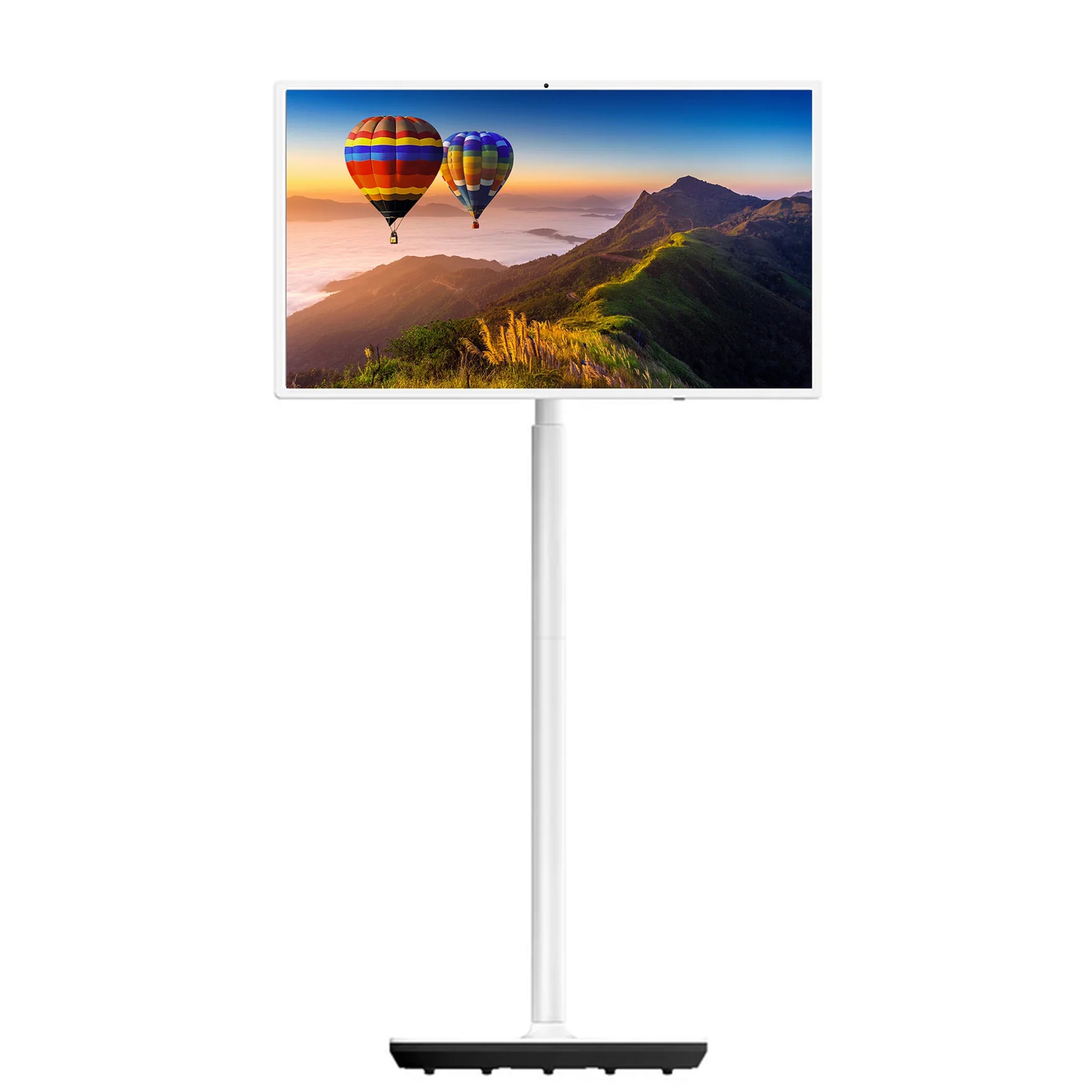 شاشة أفترون 32 بوصة 4K UHD ذكية تعمل باللمس، أندرويد 14، 8 جيجابايت رام، 64 جيجابايت ذاكرة داخلية، كاميرا مدمجة، USB-C، معتمدة من جوجل EDLA، شاشة محمولة متكاملة، هيكل بلاستيكي