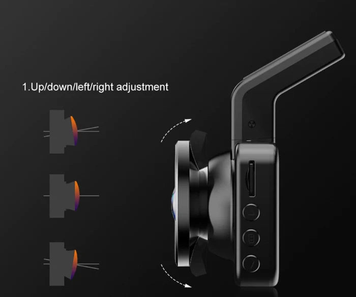 كاميرا داش للسيارة AZDOME M17 Pro مزودة بشبكة WiFi، بدقة 1296P Full HD+، وشاشة 2.45 بوصة، وزاوية واسعة 150°، ورؤية ليلية بتقنية WDR، ونظام ADAS، ومستشعر G، ووضع ركن بالتقاط متتابع، ومكثف فائق، ودعم بطاقات بسعة 128GB