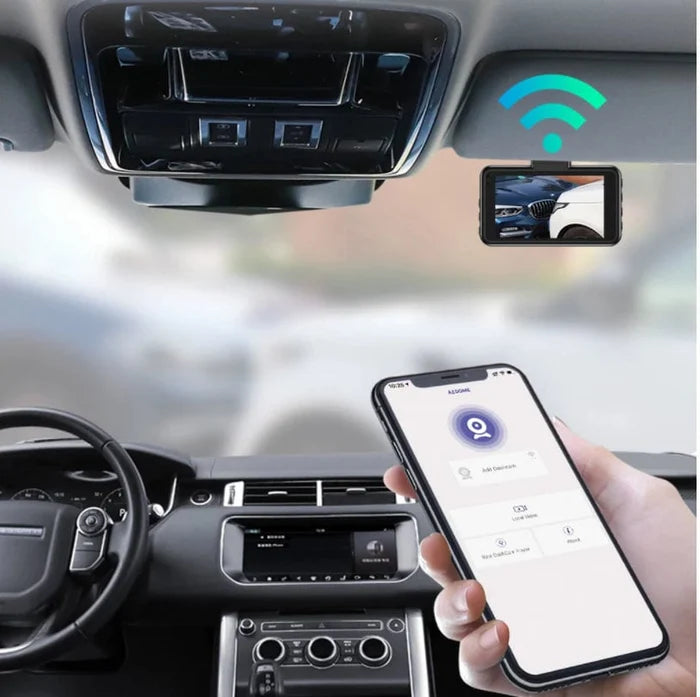 كاميرا داش للسيارة AZDOME M17 Pro مزودة بشبكة WiFi، بدقة 1296P Full HD+، وشاشة 2.45 بوصة، وزاوية واسعة 150°، ورؤية ليلية بتقنية WDR، ونظام ADAS، ومستشعر G، ووضع ركن بالتقاط متتابع، ومكثف فائق، ودعم بطاقات بسعة 128GB