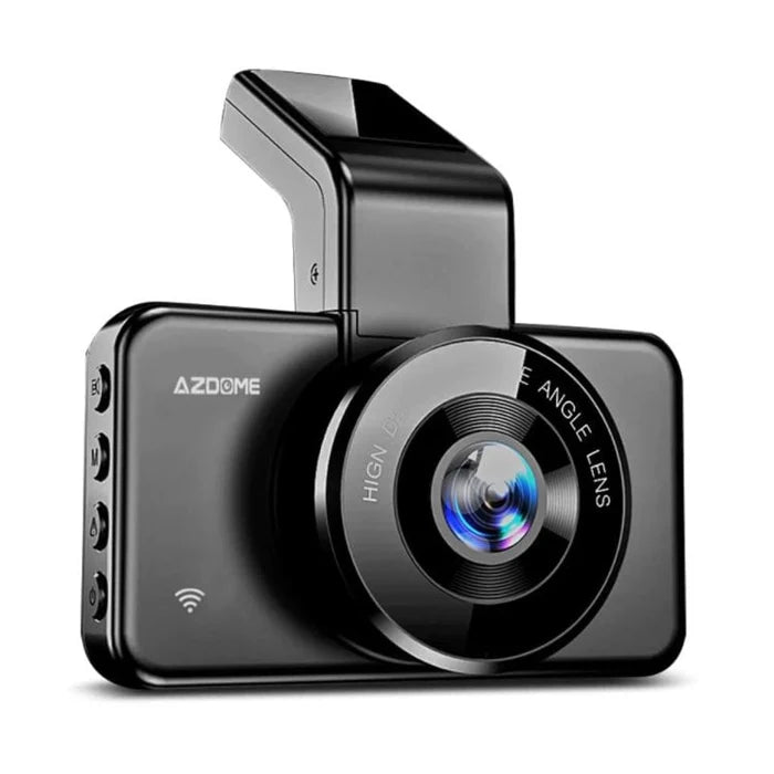 كاميرا داش للسيارة AZDOME M17 Pro مزودة بشبكة WiFi، بدقة 1296P Full HD+، وشاشة 2.45 بوصة، وزاوية واسعة 150°، ورؤية ليلية بتقنية WDR، ونظام ADAS، ومستشعر G، ووضع ركن بالتقاط متتابع، ومكثف فائق، ودعم بطاقات بسعة 128GB