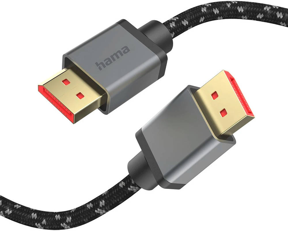 Hama DisplayPort Cable DP 1.4 Ultra-HD 8K Alu 2.00 m